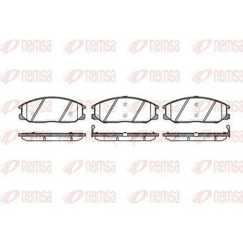 Brzdová destička Sada brzdových destiček, kotoučová brzda REMSA 0771.12