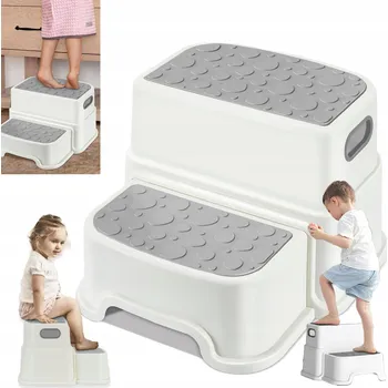 PLOŠINA STOLIČKA PRO DĚTI DVOUSTUPŇOVÁ PROTISKLUZOVÁ DĚTSKÁ SCHŮDKY