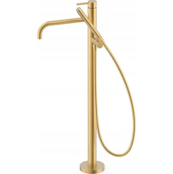 Vodovodní baterie Volně stojící vanová baterie TRES Study Exclusive zlatá