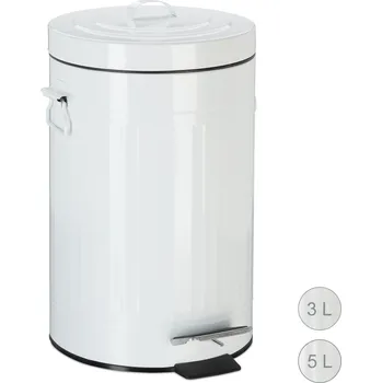 Odpadkový koš Odpadkový koš Relaxdays 3 l bílý