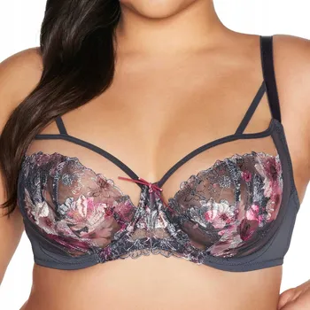 Dámské spodní prádlo AVA Podprsenka Romance 2123 s měkkými košíčky šedá 85F