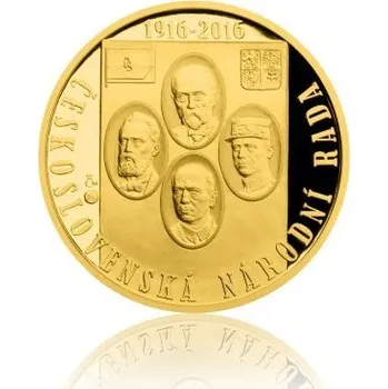 2016 - Zlatá medaile Československá národní rada - číslováno - Au 1/2 Oz