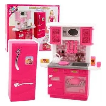 Panenka Kuchnia dla lalek. Lodówka, piekarnik, akcesoria
