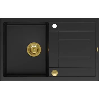 Granitový dřez Jednokomorový granitový dřez Quadron Morgan černý