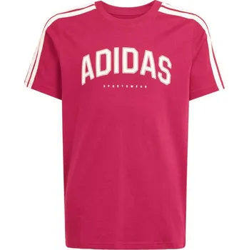 Dívčí tričko Dětské tričko adidas Codes Collegiate Graphic Tee růžové KA9764 164 cm