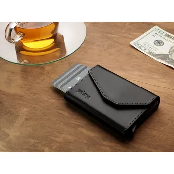 Peněženka Kožená peněženka Porter Go RFID, černá