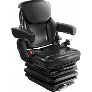 Křeslo SucceBuy Sedadlo pro vysokozdvižný vozík 590x560x755MM Černé Barvy Syntetická kůže PVC