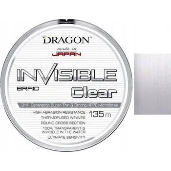 Neviditelný Šňůra Dragon 0,14 mm x 135 m