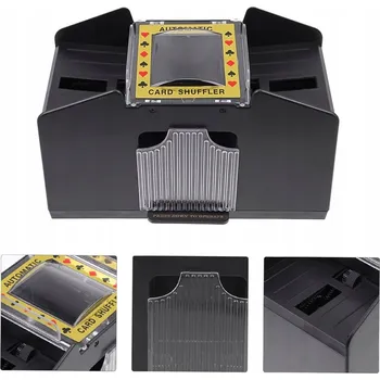 Desková hra AUTOMATICKÁ MÍCHAČKA KARET PRO 4 BALÍČKY POKER UNO BLACKJACK