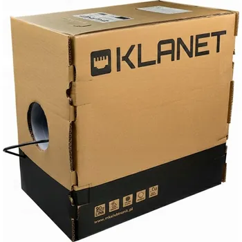 Síťový kabel KABEL Síťový kabel kroucená dvoulinka kat. 5E UTP venkovní s GEL pro zemní uložení, 305 m, KLANET