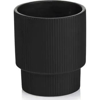 Květináč Květináč keramický 15 cm černý
