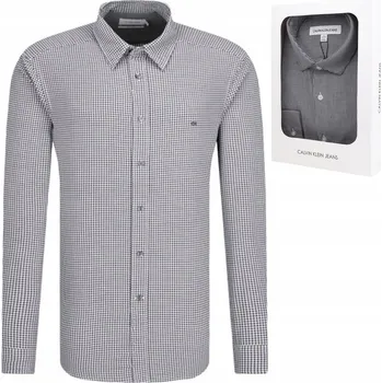 Pánská košile Calvin Klein pánská košile ležérní s dlouhým rukávem regular střih bavlna velikost S