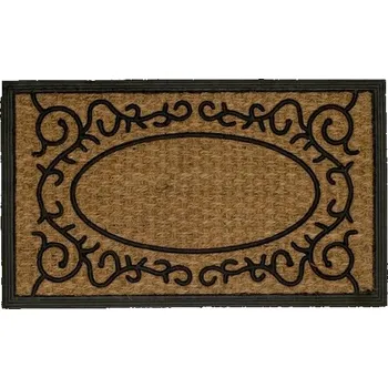 Rohožka Gumová kokosová rohožka TRU 45x75 cm s gumovým rámem