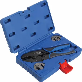 Ruční nářadí Kleště krimpovací konektorové, ráčnové, 2 výměnné matrice - ASTA