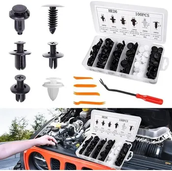 Držák do auta HIAHXC 100 kusů upevňovacích spon do auta