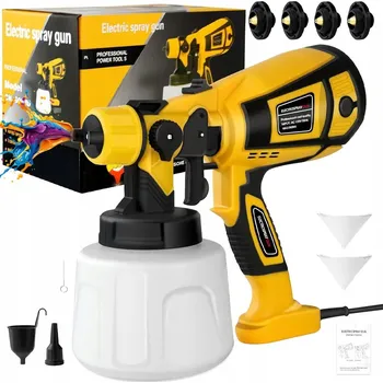 Stříkací pistole Elektrická stříkací pistole 850 W 1,40 l se 4 tryskami