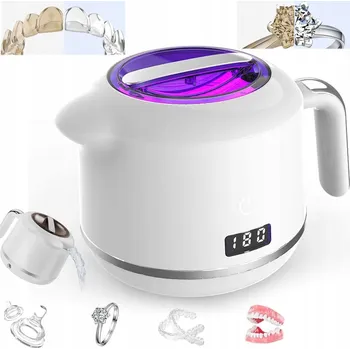 Ultrazvuková čistička ULTRAZVUKOVÁ ČISTIČKA 180ML 24W S UV LAMPOU, VNITŘEK Z Z NEREZOVÉ OCELI 304