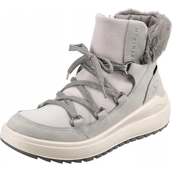 Dámská zimní obuv Dámské sněhule 39 MCKINLEY vysoké teplé kožíšek šedé zimní