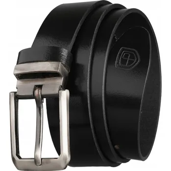 Opasek Kožený opasek pánský černý Peterson přírodní kůže k džínovému obleku