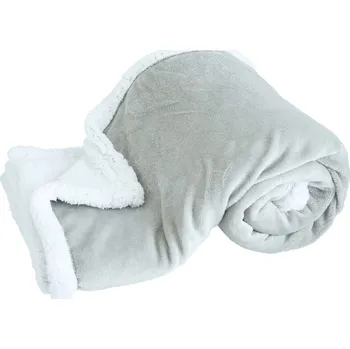 ARÔME HOME Mikroflanelová deka s beránkem 150 x 200 cm, světle šedá