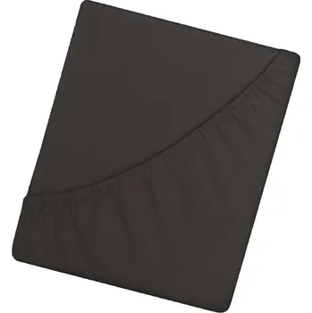 Prostěradlo PROSTĚRADLO S GUMOU BAVLNĚNÝ SATÉN 90X200 HNĚDÁ BARVA