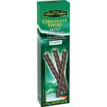 Čokoládová tyčinka Maitre Truffout Čokoládové tyčinky mátové 75 g
