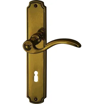 Alpertec Rebeca - Sada klik z leštěné mosazi LS pro interiérové dveře, dveřní kliky, dveřní