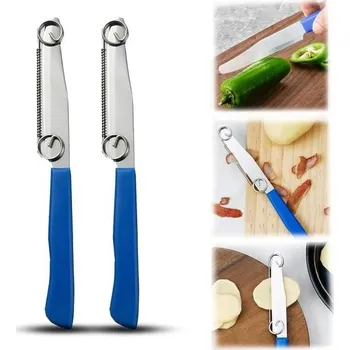 Kuchyňský nůž ZoneYan nože na zeleninu, nůž na rychlé krájení, 2dílná multifunkční škrabka na ovoce, nůž na