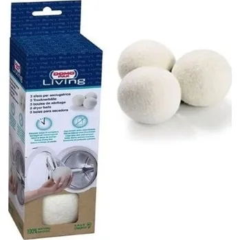Praní a péče o prádlo DomoPak Living vlněné koule do sušičky 3 ks