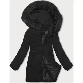 Černá dámská zimní bunda s kapucí J Style (16M9099-392) odstíny černé L (40)