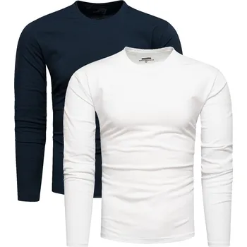 Pánské tričko Recea Pánská sada triček Murzaku bílo-tmavě modrá XL