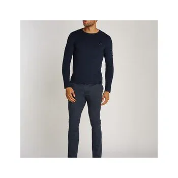 Pánské oblečení Tommy Hilfiger Logo Long Sleeve Tee XL