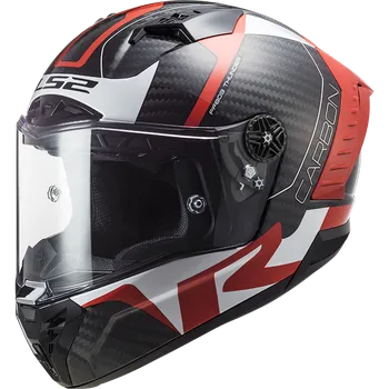 Helma na motorku LS2 FF805 Thunder C Racing Gloss Red/White XL