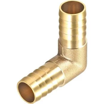 plotová tvarovka METALLIXITY Mosazná tvarovka ve tvaru L (14 mm) 1 ks, Spojka tyče - pro palivo, vzduch, vodu, olej,