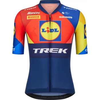 cyklistický dres TREK Lidl-Trek RSL Team Jersey dres modro-žlutá, XXL