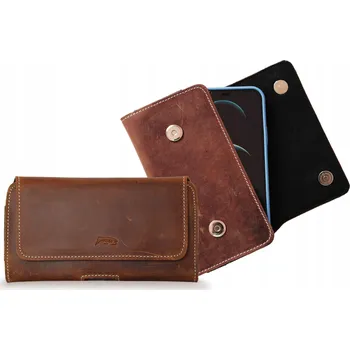 Pouzdro na mobilní telefon Pouzdro LURESKO do 165x82mm hnědé