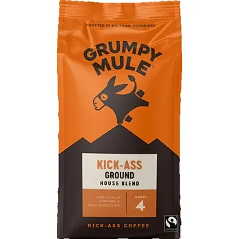 Káva Grumpy Mule Kick Ass House mletá káva Arabica 200g