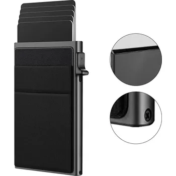 Peněženka PÁNSKÁ HLINÍKOVÁ PENĚŽENKA KARTODRŽÁK S RFID OCHRANOU