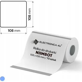 Speciální papír Samolepicí etikety, termální samolepky pro tiskárnu Niimbot B4, 108x108 mm