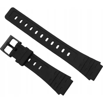Řemínek na hodinky Řemínek k hodinkám CASIO W-59 JC-30 - černý - 18 mm
