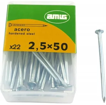 Hřebík Hřebíky velké Ocelové hřebíčky 2,5x50mm 22 kusů