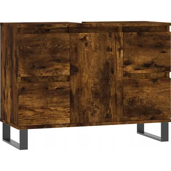 Koupelnový nábytek Koupelnová skříňka, kouřový dub, 80x33x60 cm