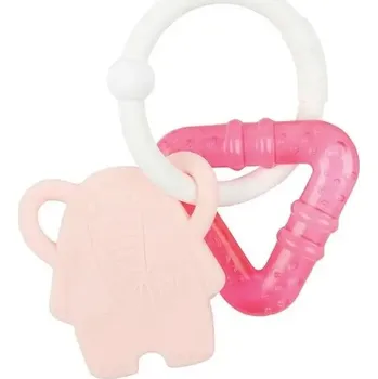 Hračka pro kojence Kousátko Nattou silikonové růžové