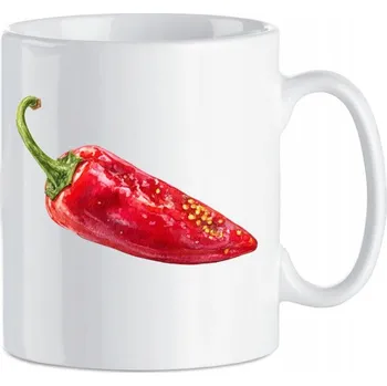 Keramický hrnek Červená chilli paprička Zelenina Potisk
