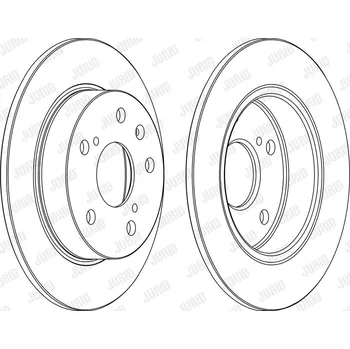 Brzdový kotouč Brzdový kotouč JURID 563141JC