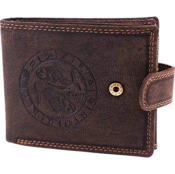 Peněženka Luxusní pánská kožená peněženka na patent se znamením zvěrokruhu Ryba premium kůže Master Pragati Elite GTI 356L