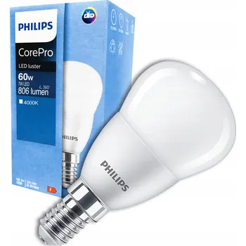 Žárovka Žárovka Philips LED CorePro Lustre ND 7-60W E14 840 P48 FR