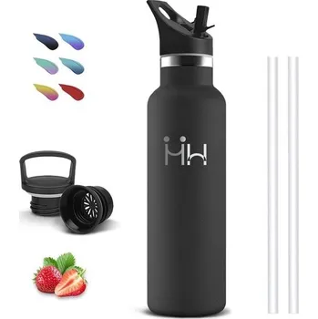 Termoska Láhev na vodu z nerezové oceli o objemu 750 ml, bez BPA, sportovní láhev na vodu, izolovaná láhev s