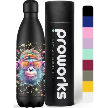 Termoska Termo láhev Proworks, černá, 1l