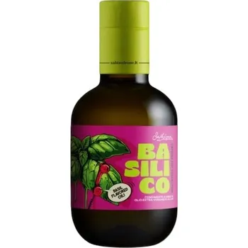 Rostlinný olej EVO Sabino Leone Condimento Basilico 250ml (Ochucený olivový olej extra vergine s bazalkou)